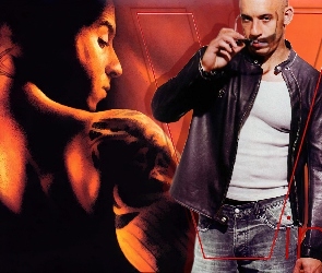 czarna kurtka, tatuaż, Vin Diesel