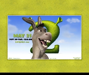 uśmiechnięty, osioł, Shrek 2