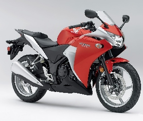 Biała, Honda CBR 250R, Czerwono