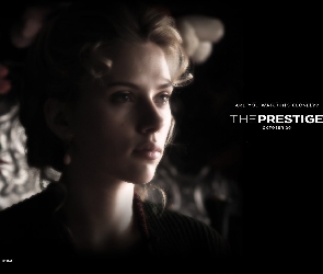 Scarlett Johansson, napis, loki, twarz, The Prestige