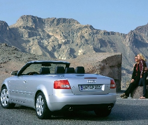 Srebrny, Góry, Cabrio, Audi A4