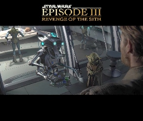 Yoda, mężczyzna, Star Wars, robot