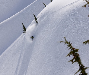 Góry, Snowbording, Stok