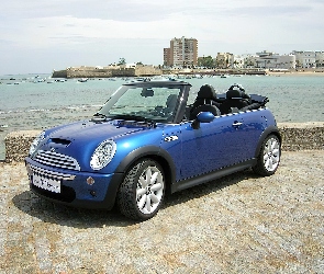 Niebieskie, Maska, Mini One Cabrio