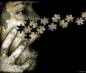 Mężczyzny, Puzzle, Twarz