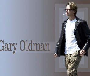 okulary, papieros, Gary Oldman