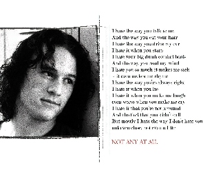 Heath Ledger, kręcone włosy