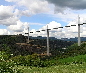 Francja, Dolina, Millau, Tarn, Wiadukt, Rzeki