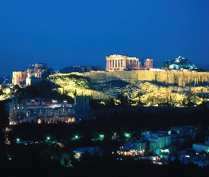 Akropol, Wzgórze, Grecja, Zamek