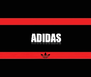 Logo, Pasy, Czerwone, Adidas