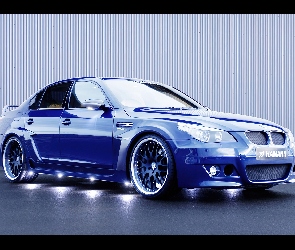 Niebieski, Podświetlenie, E60, BMW 5