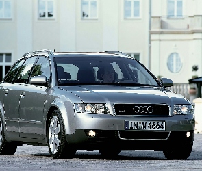 Szary, Kombi, Audi A4, Metalik