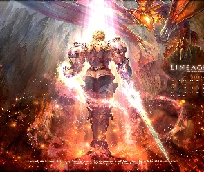 światło, smok, Lineage 2, postać