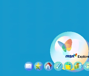 domek, motyl, Programy MSN, grafika