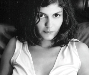 biały top, Audrey Tautou