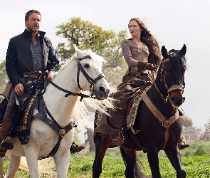 Film, Konie, Russell Crowe, Kate Blanchett, Robin Hood