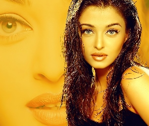 Mokre, Włosy, Aishwarya Rai