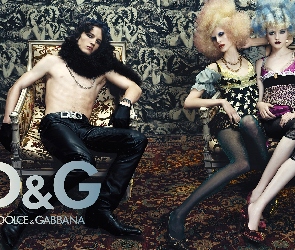 Dolce And Gabbana, kobiety, skórzane, mężczyzna, spodnie, sukiekni