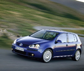 Ciemny niebieski, Volkswagen Golf 5