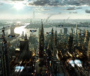 Nalot, UFO, Miasto