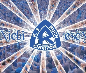 Ruch Chorzów, Niebiescy, Promienie, Logo