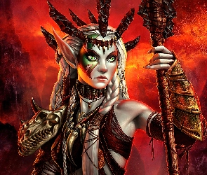Paznokcie, Długie, Elf, Broń