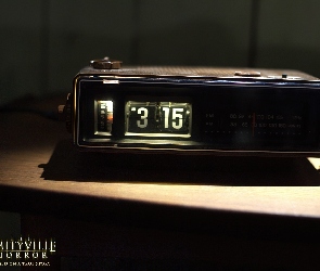 radio, stolik, godzina, budzik, The Amityville Horror