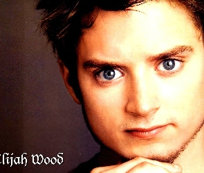 niebieskie oczy, bródka, Elijah Wood