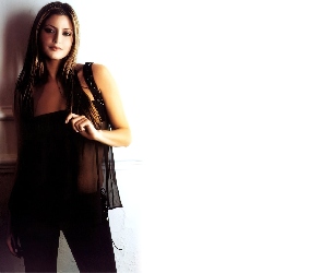przezroczysta, bluzka, Holly Valance