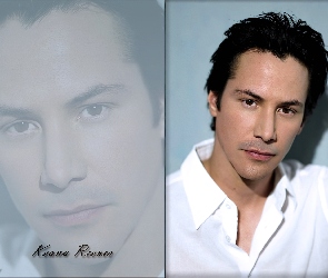 Keanu Reeves, biała koszula