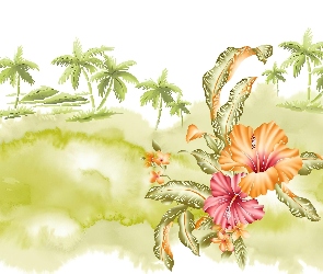 Kwiaty, Palmy