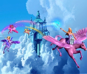Film animowany, Barbie i magia pegaza, Kucyk, Zamek, Pegaz, Barbie and the Magic of Pegasus