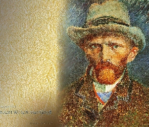 Autoportret, W Szarym Kapeluszu, Vincent Van Gogh