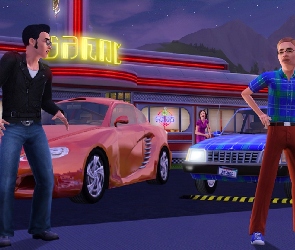 Restauracja, Samochody, The Sims 3