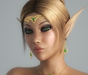 Elf, Kolczyki, Kobieta