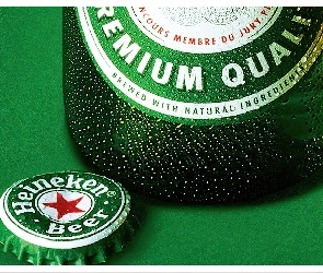 Butelka, Heineken, Logo, Kapsel