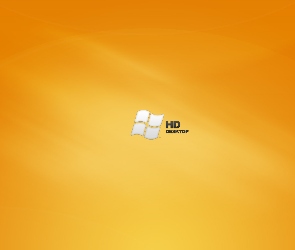 Tapeta, Windowsa, Logo, Z, Pomarańczowa