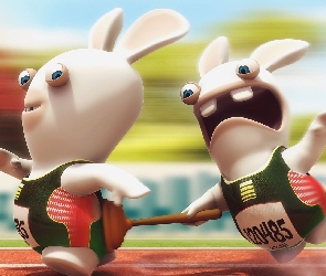 Rayman Raving Rabbids, Wyścig, Króliki