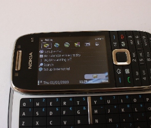 Nokia E75, WLAN, Srebrny, Czarny