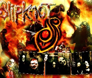 koncert, upiory, twarz , zespół, Slipknot