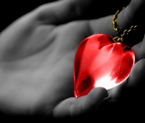 Dłoń, Serce, Czerwone