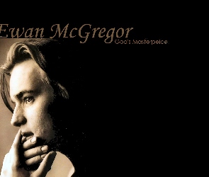 profil twarzy, ręce, Ewan McGregor