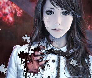 Puzzle, Demon, Kobieta