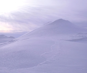 Zima, Góry