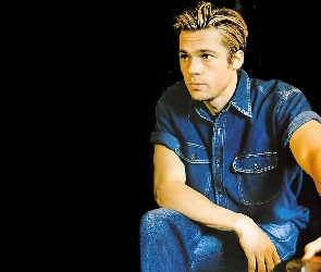 koszula, spodnie, Brad Pitt