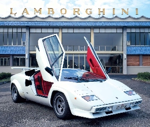 Lamborghini Countach, Wnętrze, Czerwone