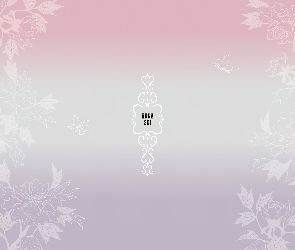 motyl, kwiaty, Anna Sui, ornament
