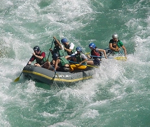 wiosła, rzeka, Rafting, spływ