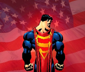 Superman, Flaga, Peleryna