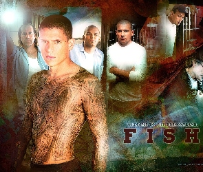 Skazany na śmierć, Prison Break, Tatuaż, Wentworth Miller, postacie, ciało, Amaury Nolasco